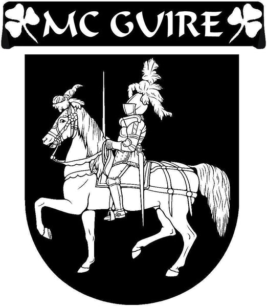 McGuire Irish Coat of Arms Disk Cufflinks