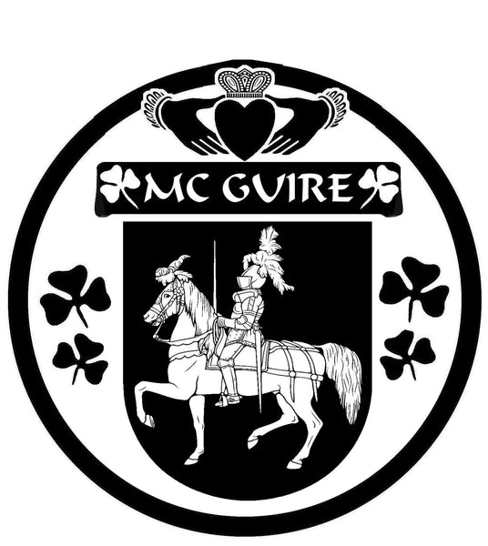 McGuire Irish Coat of Arms Disk Cufflinks