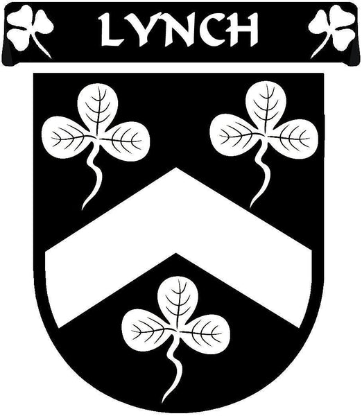 Lynch Irish Coat of Arms Disk Cufflinks