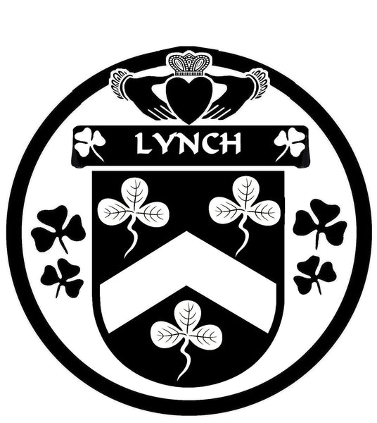 Lynch Irish Coat of Arms Disk Cufflinks