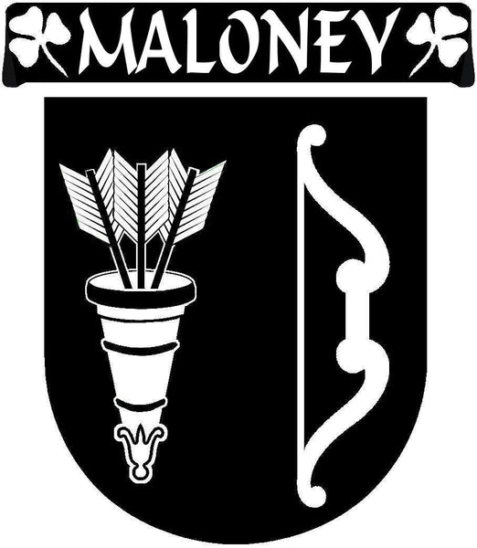 Maloney Irish Coat Of Arms Disk Cufflink