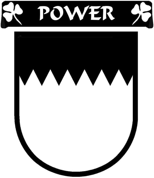 Power Irish Coat of Arms Disk Cufflinks