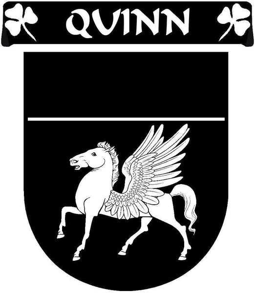 Quinn Irish Coat Of Arms Disk Cufflink