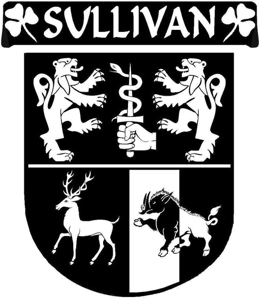 Sullivan Irish Coat of Arms Disk Cufflinks