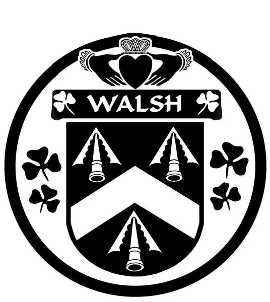Walsh Irish Coat of Arms Disk Cufflinks