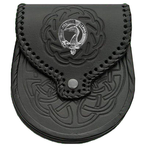 Arbuthnott Scottish Clan Badge Sporran, Leather