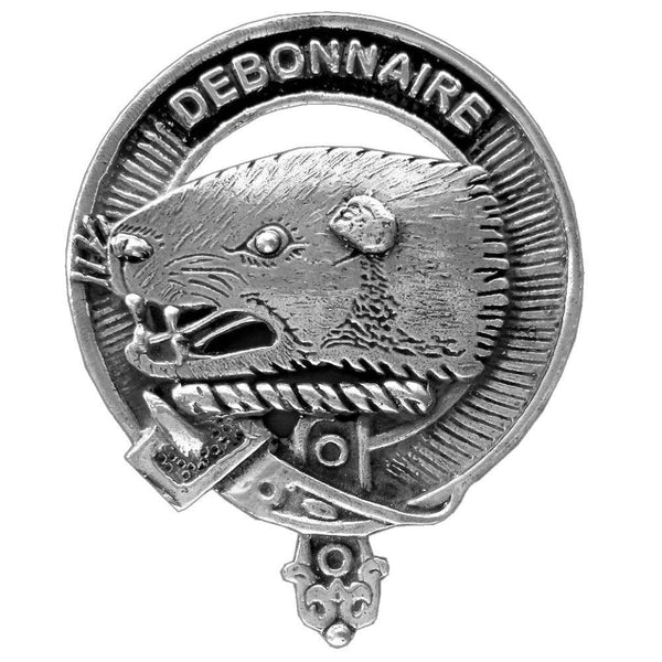 Bethune Scottish Clan Badge Sporran, Leather