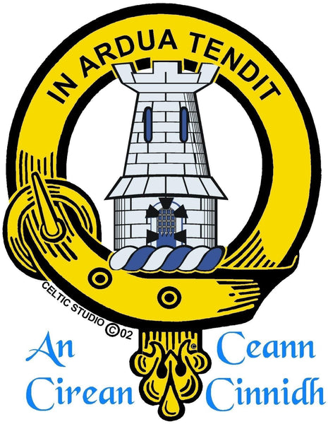 MacCallum Scottish Clan Badge Sporran, Leather