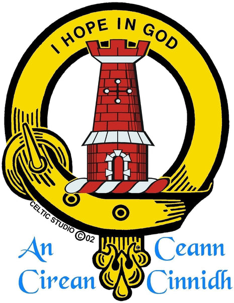 MacNaughton Scottish Clan Badge Sporran, Leather
