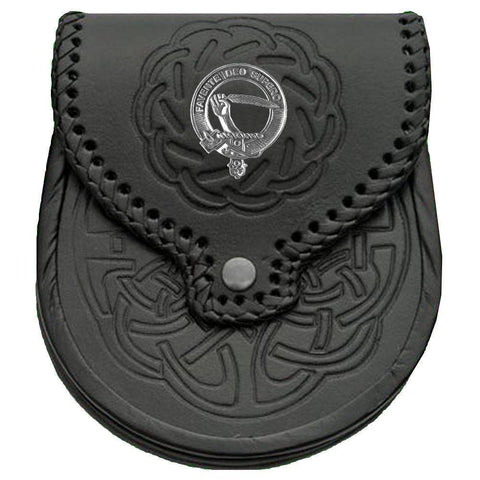 Mitchell Scottish Clan Badge Sporran, Leather