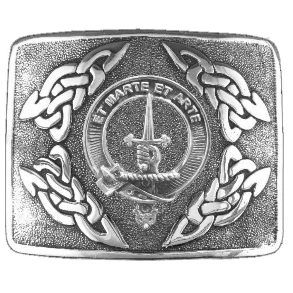 Bain Clan Crest Interlace Kilt Belt Buckle