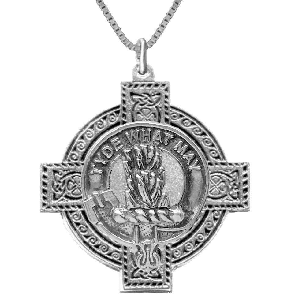 Haig Clan Crest Celtic Cross Pendant Scottish ~ CLP04