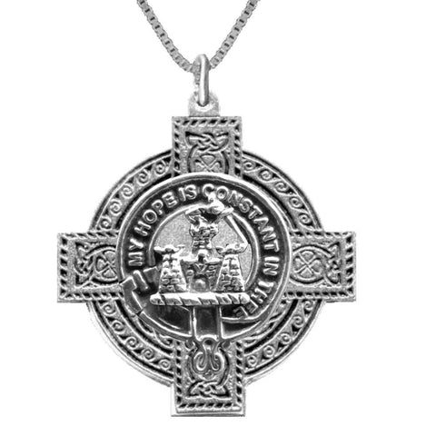 MacDonald (Clanranald) Clan Crest Celtic Cross Pendant Scottish ~ CLP04