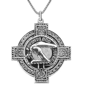Mitchell Clan Crest Celtic Cross Pendant Scottish ~ CLP04