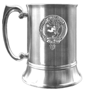 Brown Scottish Clan Crest Badge Tankard