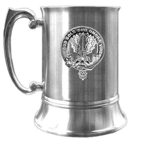 Irvine (Drum) Scottish Clan Crest Badge Tankard