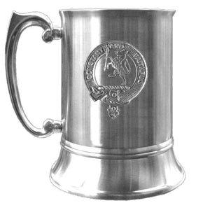 MacQueen Scottish Clan Crest Badge Tankard