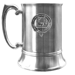 Stevenson Scottish Clan Crest Badge Tankard