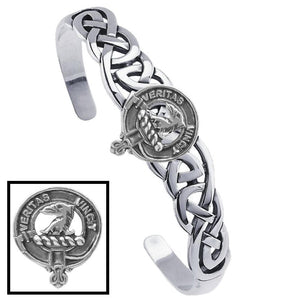 Allison Clan Crest Celtic Cuff Bracelet