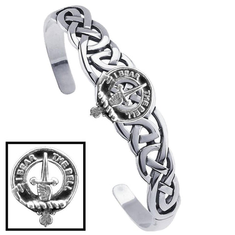 Bell Clan Crest Celtic Cuff Bracelet