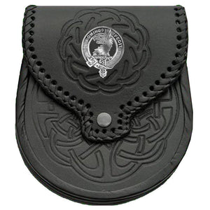 Baird Scottish Clan Badge Sporran, Leather