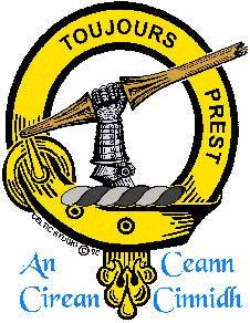 Carmichael Clan Crest Celtic Cuff Bracelet