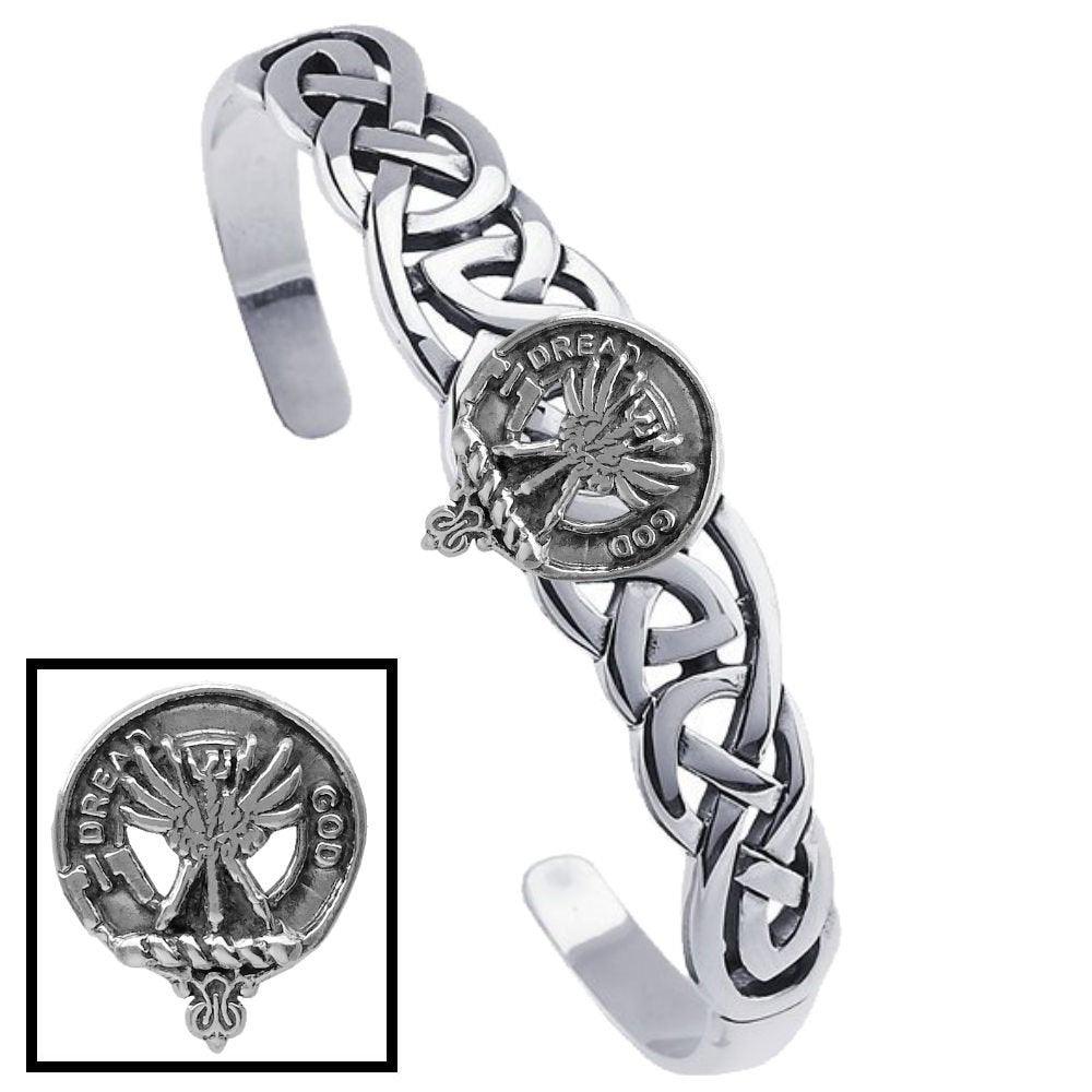 Carnegie Clan Crest Celtic Cuff Bracelet