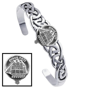 Duncan Clan Crest Celtic Cuff Bracelet