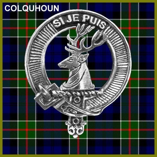 Colquhoun Scottish Clan Badge Sporran, Leather