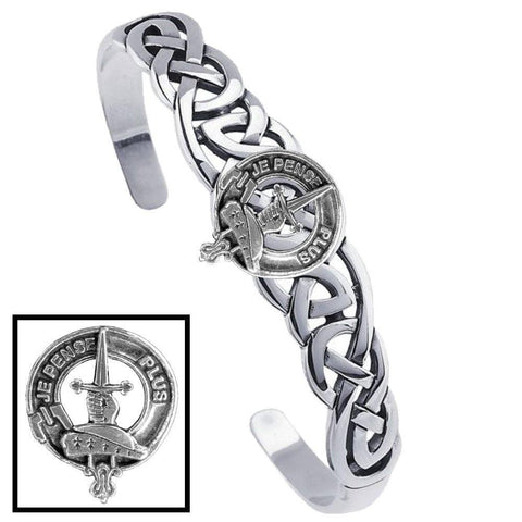 Erskine Clan Crest Celtic Cuff Bracelet