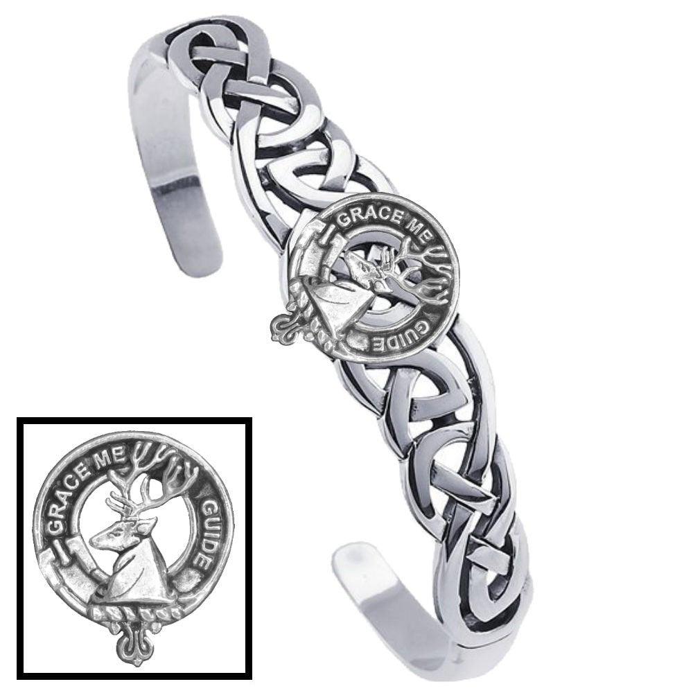 Forbes Clan Crest Celtic Cuff Bracelet