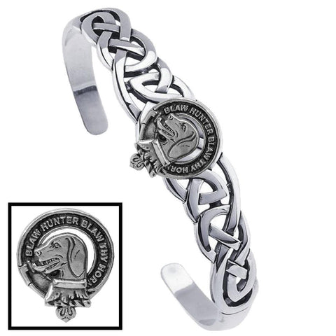 Forrester Clan Crest Celtic Cuff Bracelet