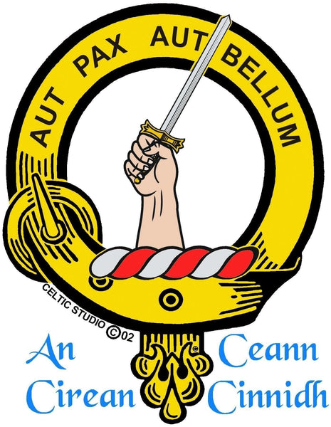 Gunn Clan Crest Celtic Cuff Bracelet