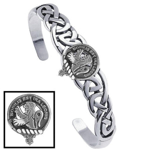 Inglis Clan Crest Celtic Cuff Bracelet