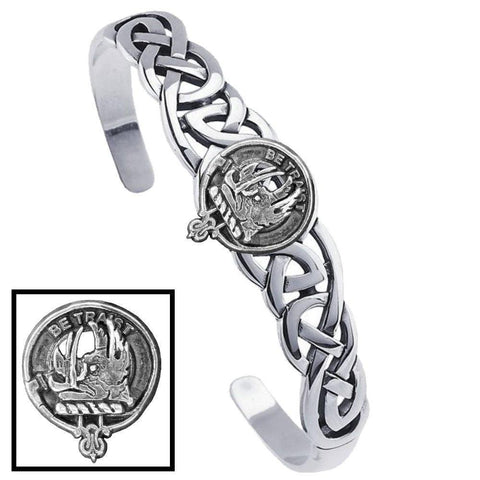 Innes Clan Crest Celtic Cuff Bracelet