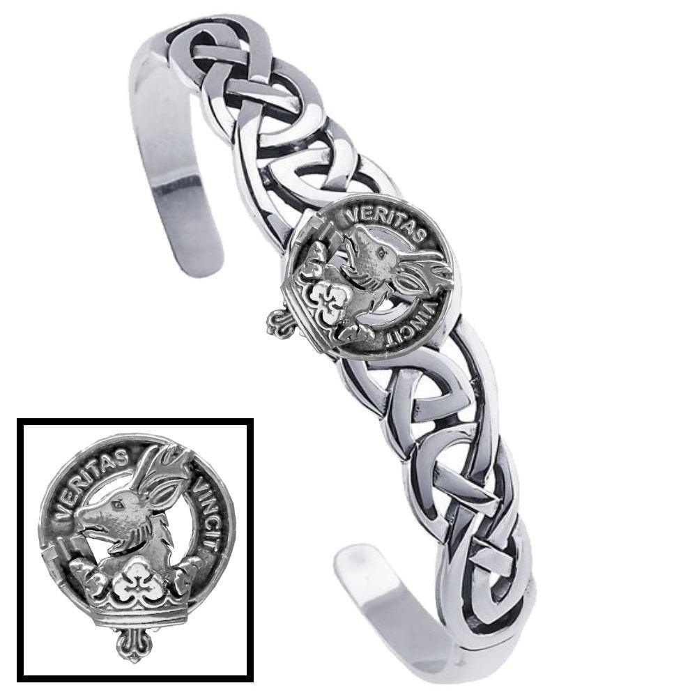 Lumsden Clan authentic Crest Celtic Cuff Bracelet