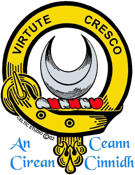 Leask Clan Crest Celtic Cuff Bracelet