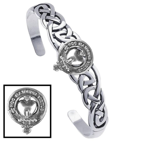 Logan Clan Crest Celtic Cuff Bracelet