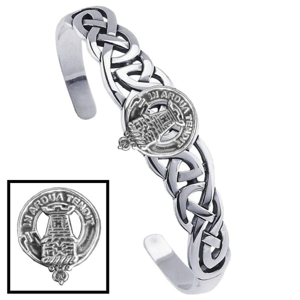 MacCallum Clan Crest Celtic Cuff Bracelet