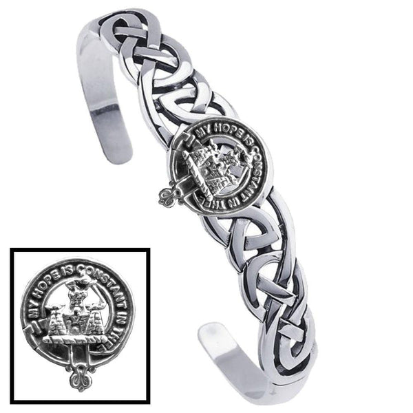 MacDonald (Clanranald) Clan Crest Celtic Cuff Bracelet