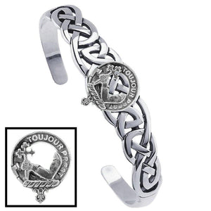 MacDonald (Dunnyveg) Clan Crest Celtic Cuff Bracelet