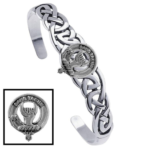 Napier Clan Crest Celtic Cuff Bracelet