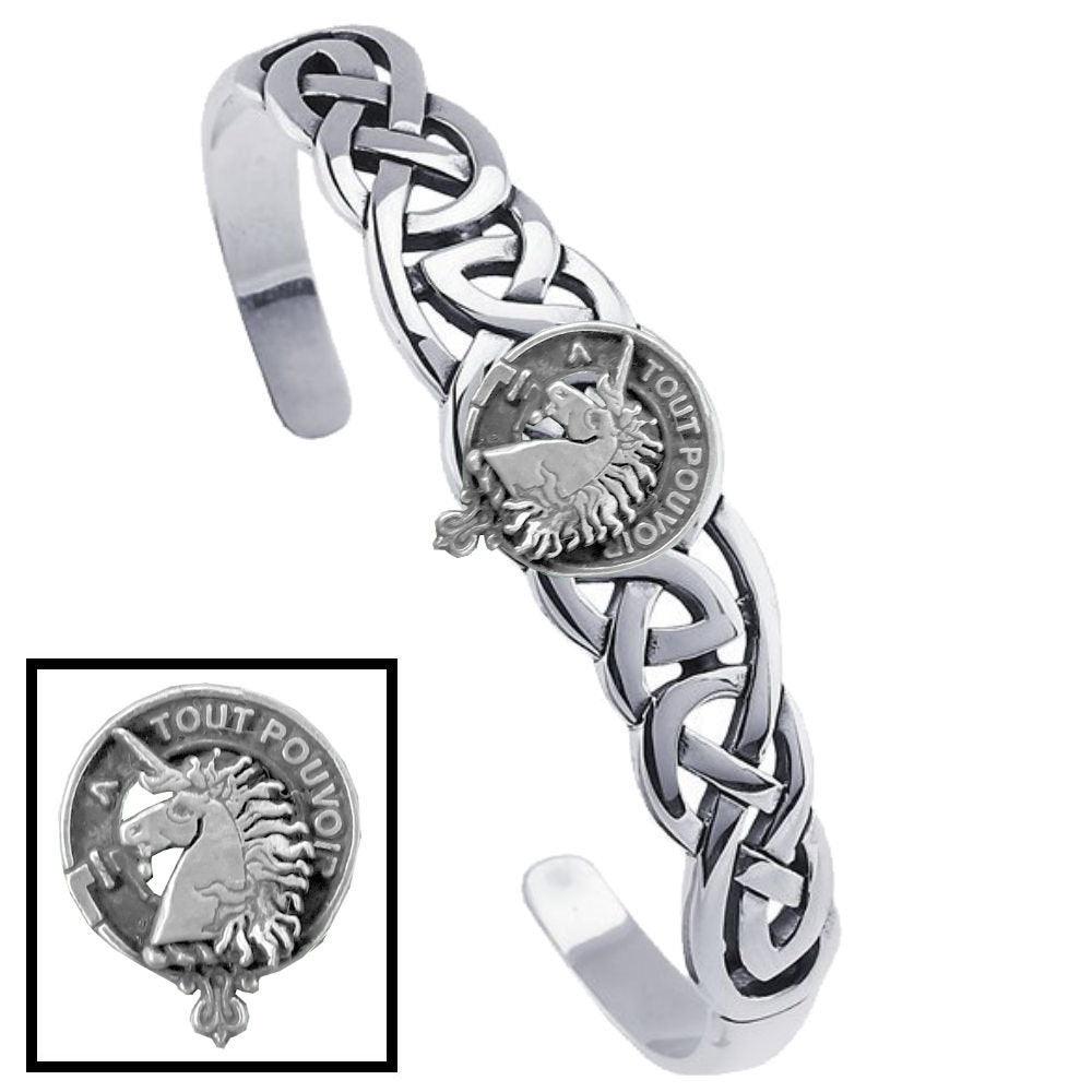 Oliphant Clan Crest Celtic Cuff Bracelet