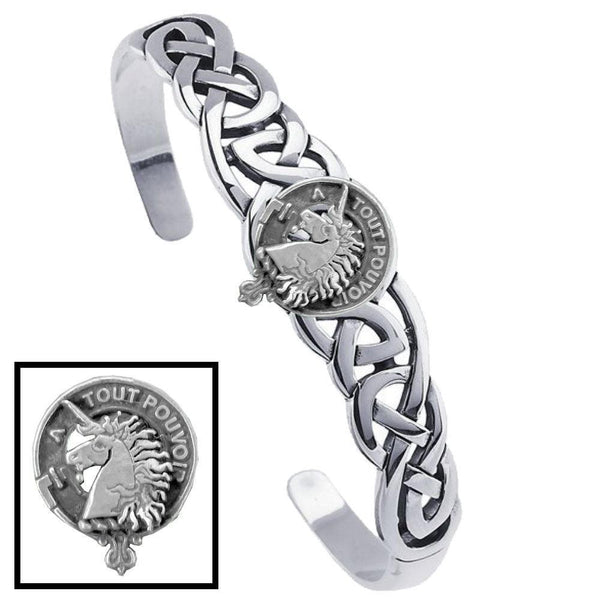 Oliphant Clan Crest Celtic Cuff Bracelet