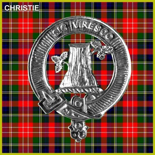 Christie Clan Crest Interlace Kilt Belt Buckle