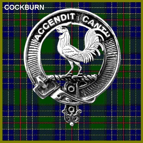 Cockburn Clan Crest Interlace Kilt Belt Buckle