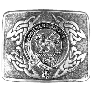 Crichton Clan Crest Interlace Kilt Belt Buckle