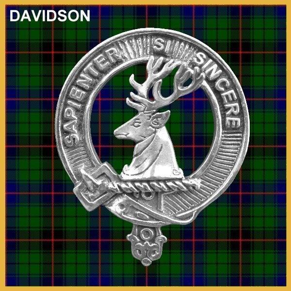 Davidson Clan Crest Interlace Kilt Belt Buckle