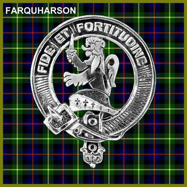 Farquharson Clan Crest Interlace Kilt Belt Buckle