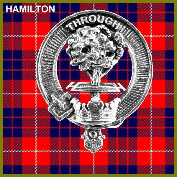 Hamilton Clan Crest Interlace Kilt Belt Buckle – Celtic Studio display picture 3